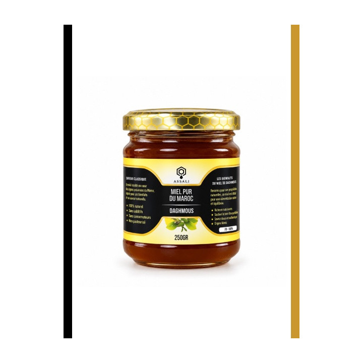 Pot de miel d'euphorbe daghmous 250 g, Assali