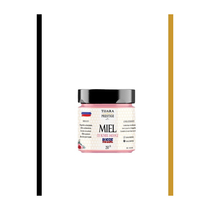 Pot de miel de rosier sauvage de Russie 250 g, Tijara Prestige