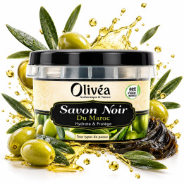 Savon noir Hammam à l'huile d'olive - 250gr - Olivea