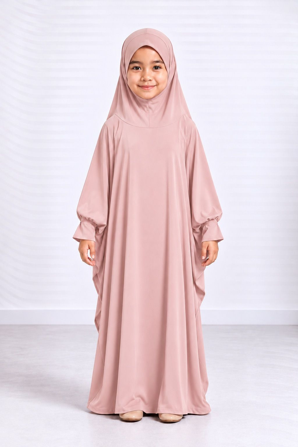 Robe de prière enfant 1177  rose
