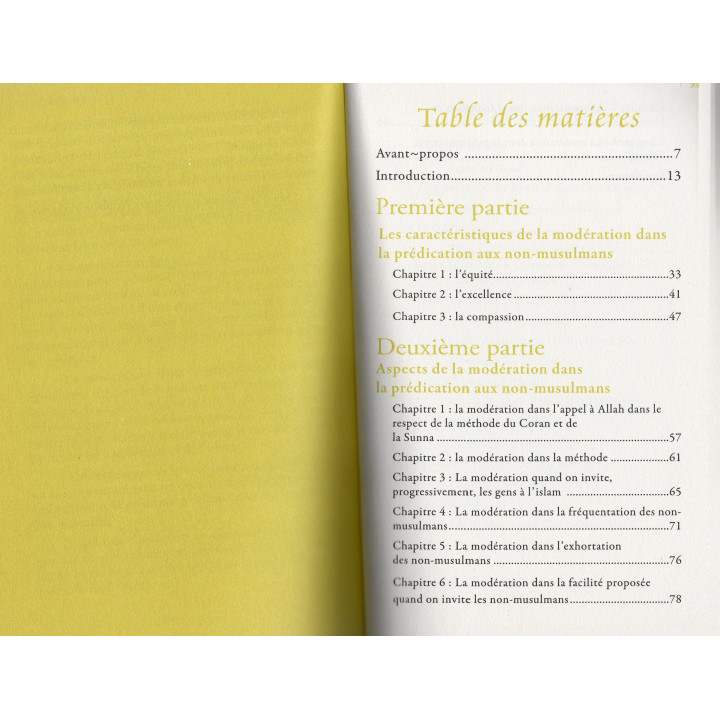 Le juste milieu dans la da'wa