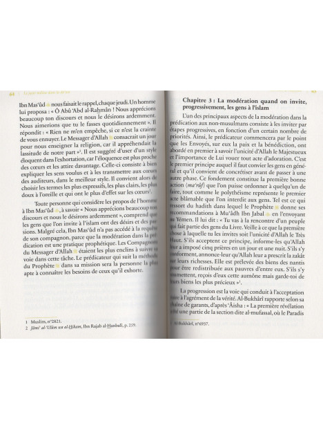 Le juste milieu dans la da'wa