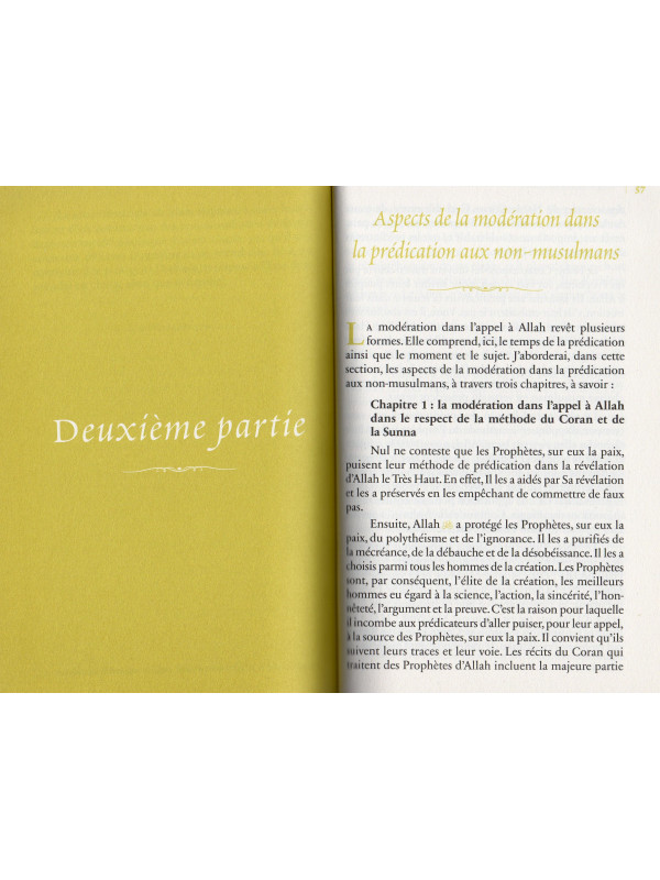 Le juste milieu dans la da'wa