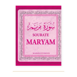Couverture de Sourate Maryam, Arabe français phonétique, Ennour
