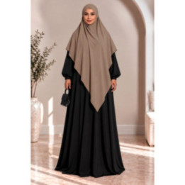 Khimar en jazz 334 - noisette