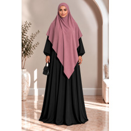 Khimar en jazz 334 - rose rose violine