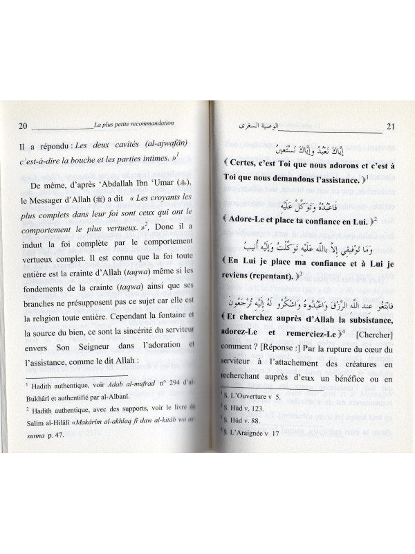 La plus petite recommandation pour une réforme de la Religion et de la Vie d'ici-bas