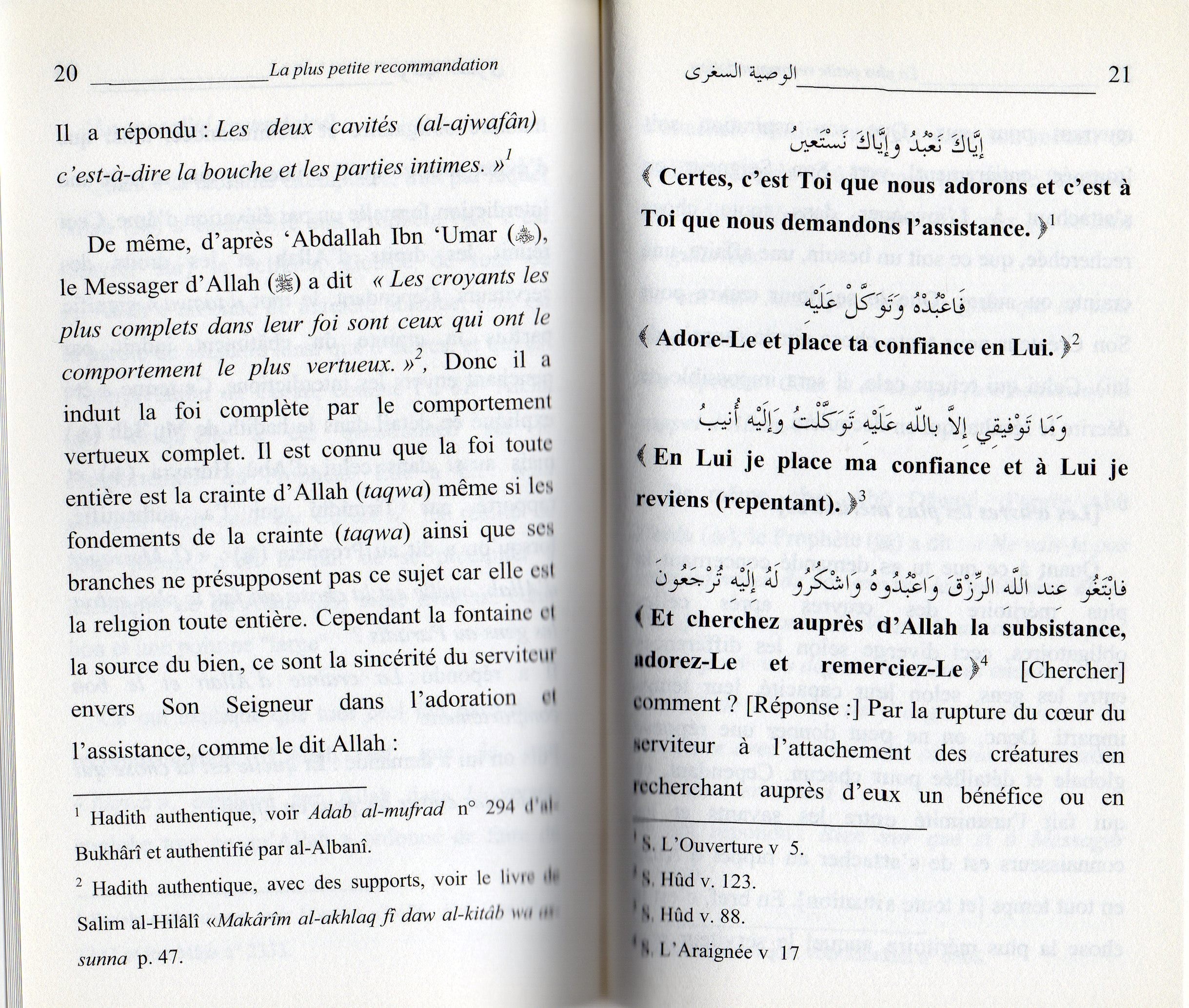 La plus petite recommandation pour une réforme de la Religion et de la Vie d'ici-bas