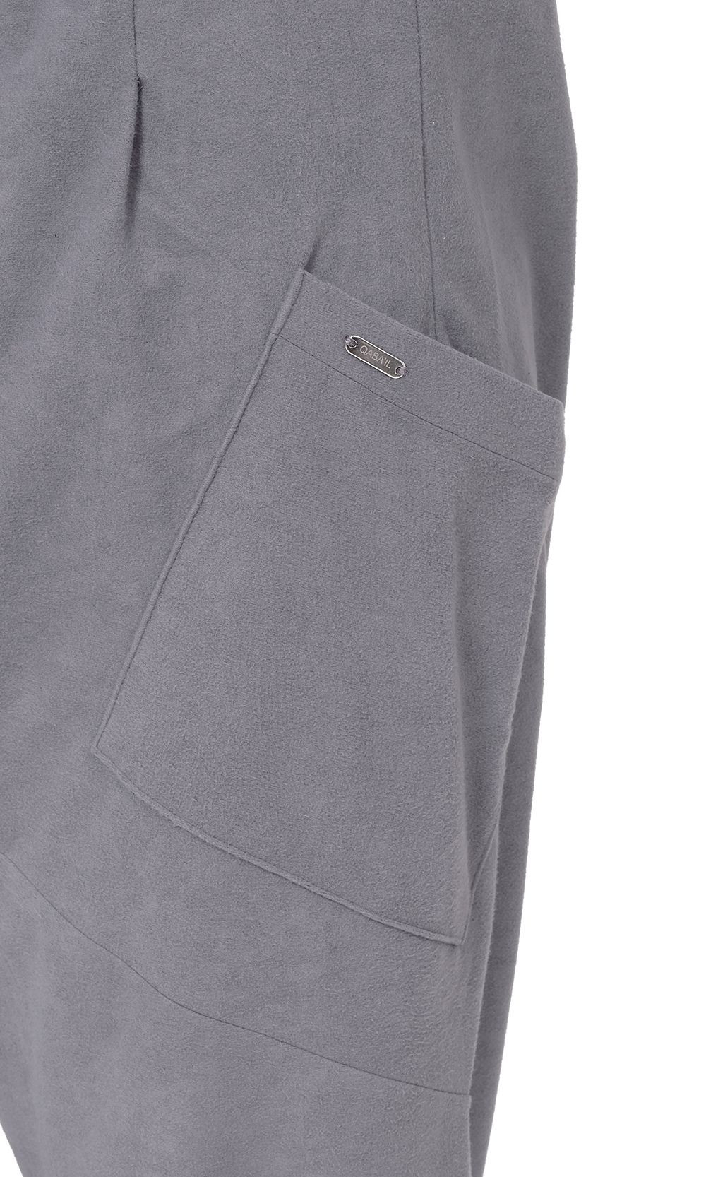 Sarouel Design Suédine QTS1036 - gris - Qabail