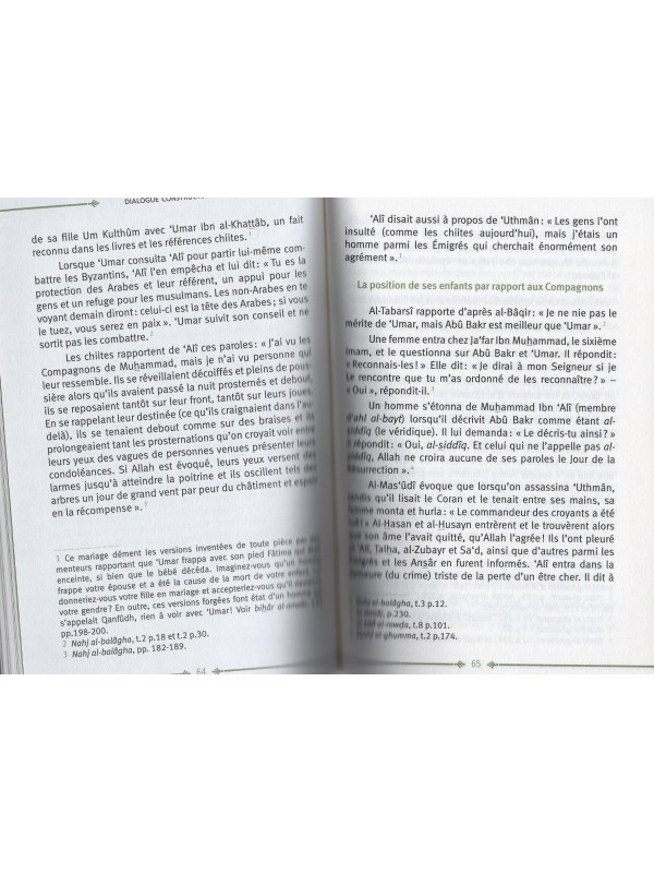 Dialogue constructif entre sunnites & chiites