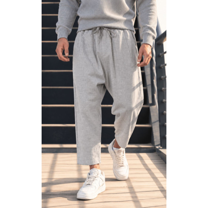 Sarouel Classik Flanel QTS1034 - gris - Qabail