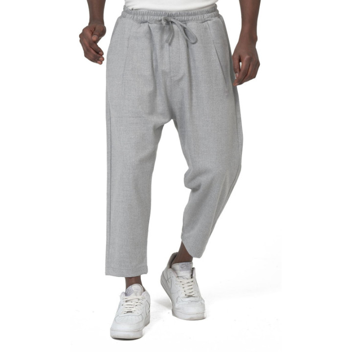 Sarouel Classik Flanel QTS1034 - gris - Qabail