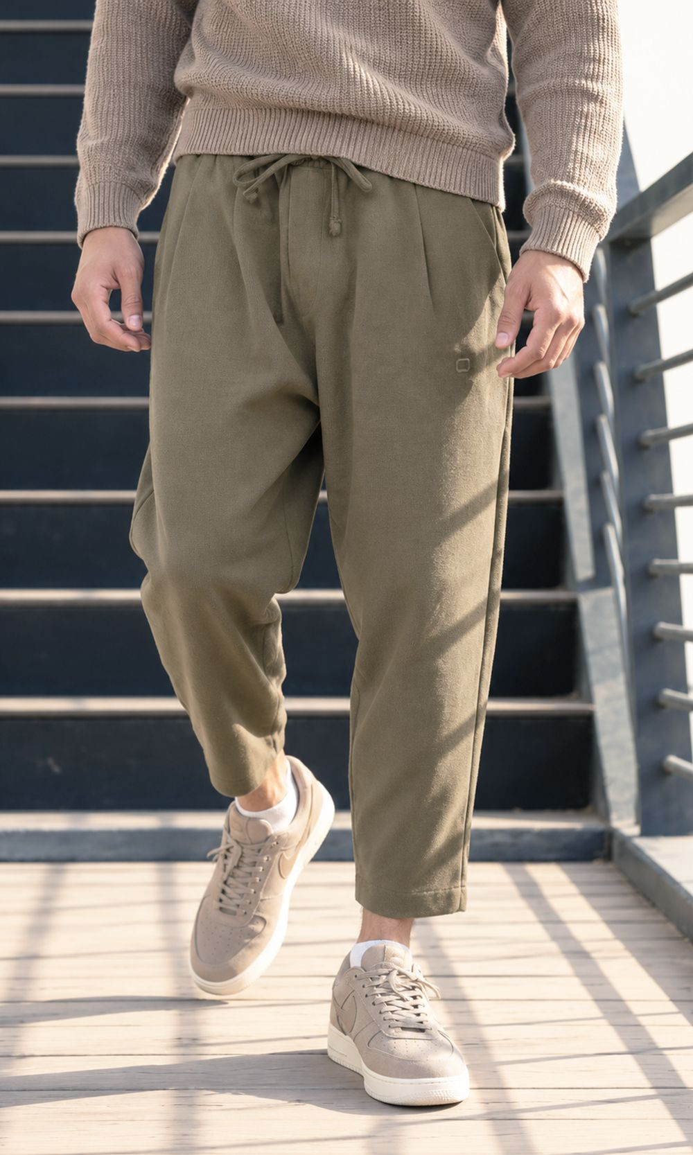 Sarouel Classik Flanel QTS1034 - kaki - Qabail