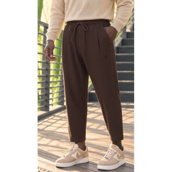 Sarouel Classik Flanel QTS1034 - coffee - Qabail
