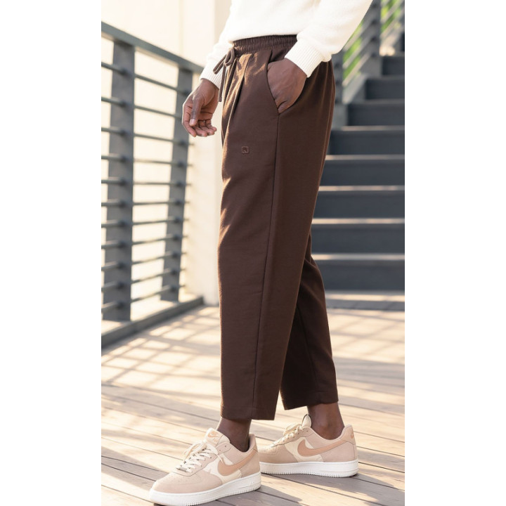 Sarouel Classik Flanel QTS1034 - coffee - Qabail