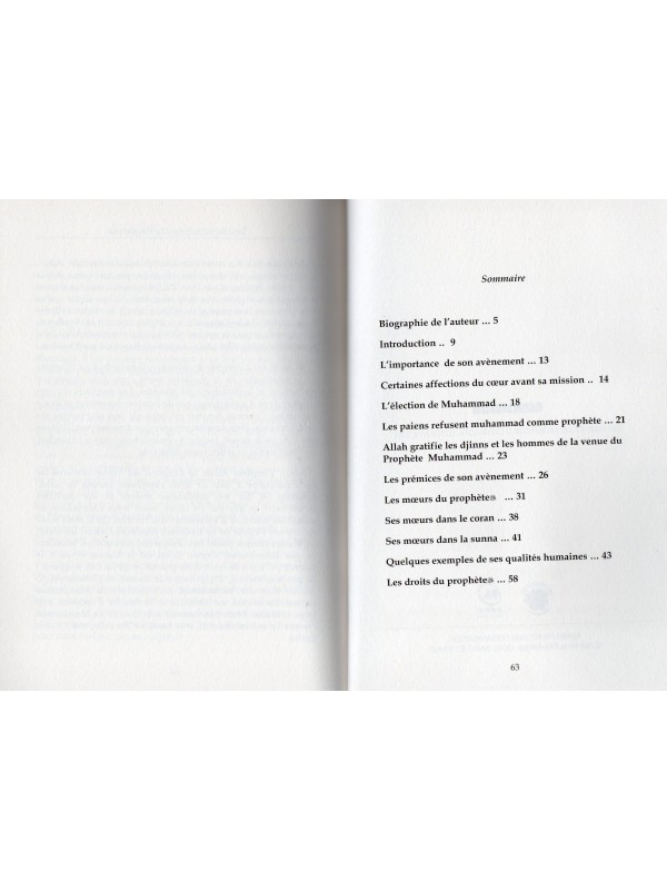 Le Comportement du Prophète