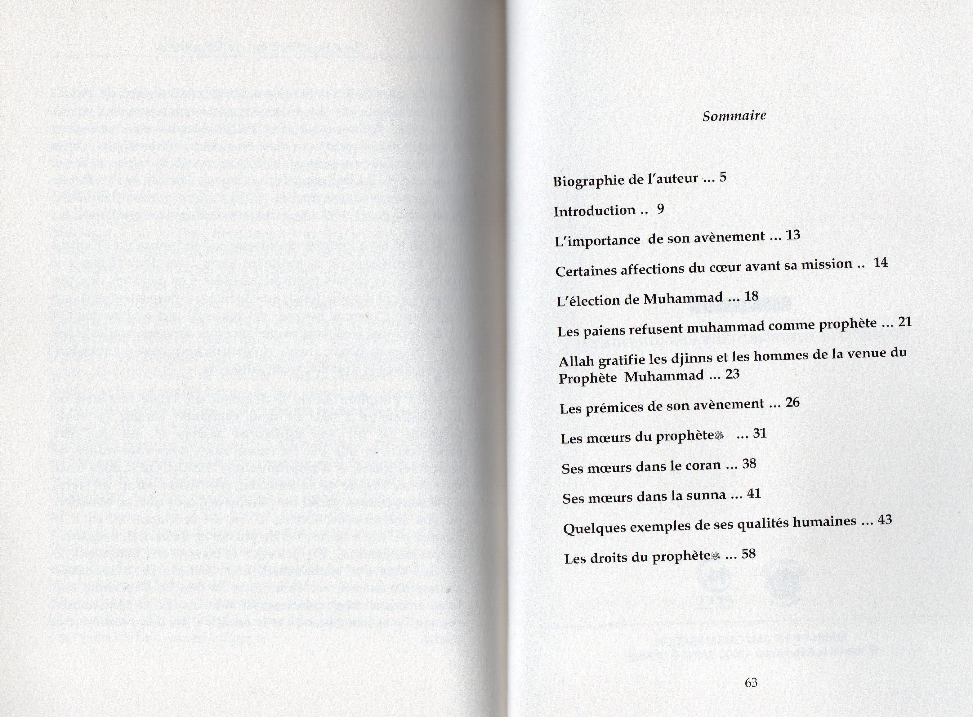 Le Comportement du Prophète
