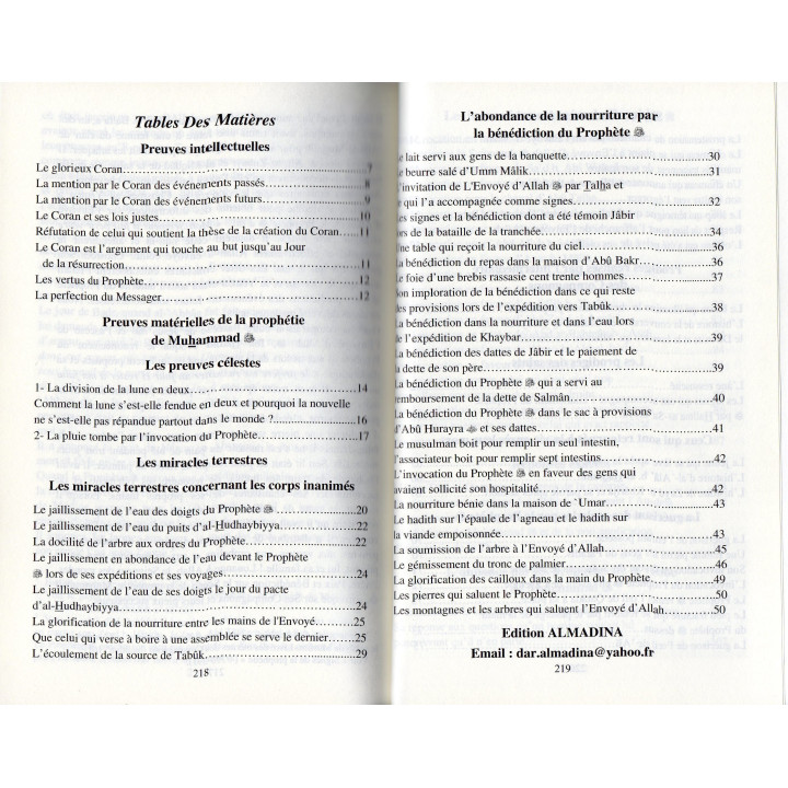 les miracles du prophete