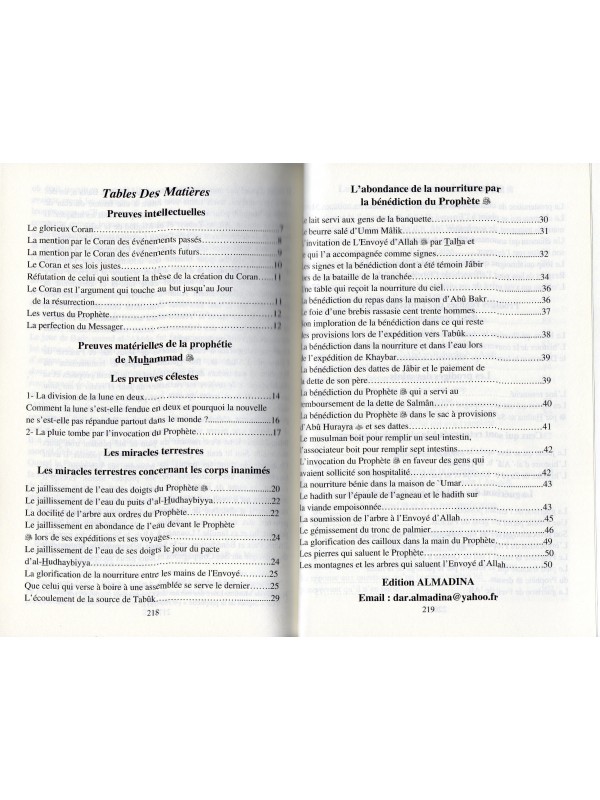 les miracles du prophete