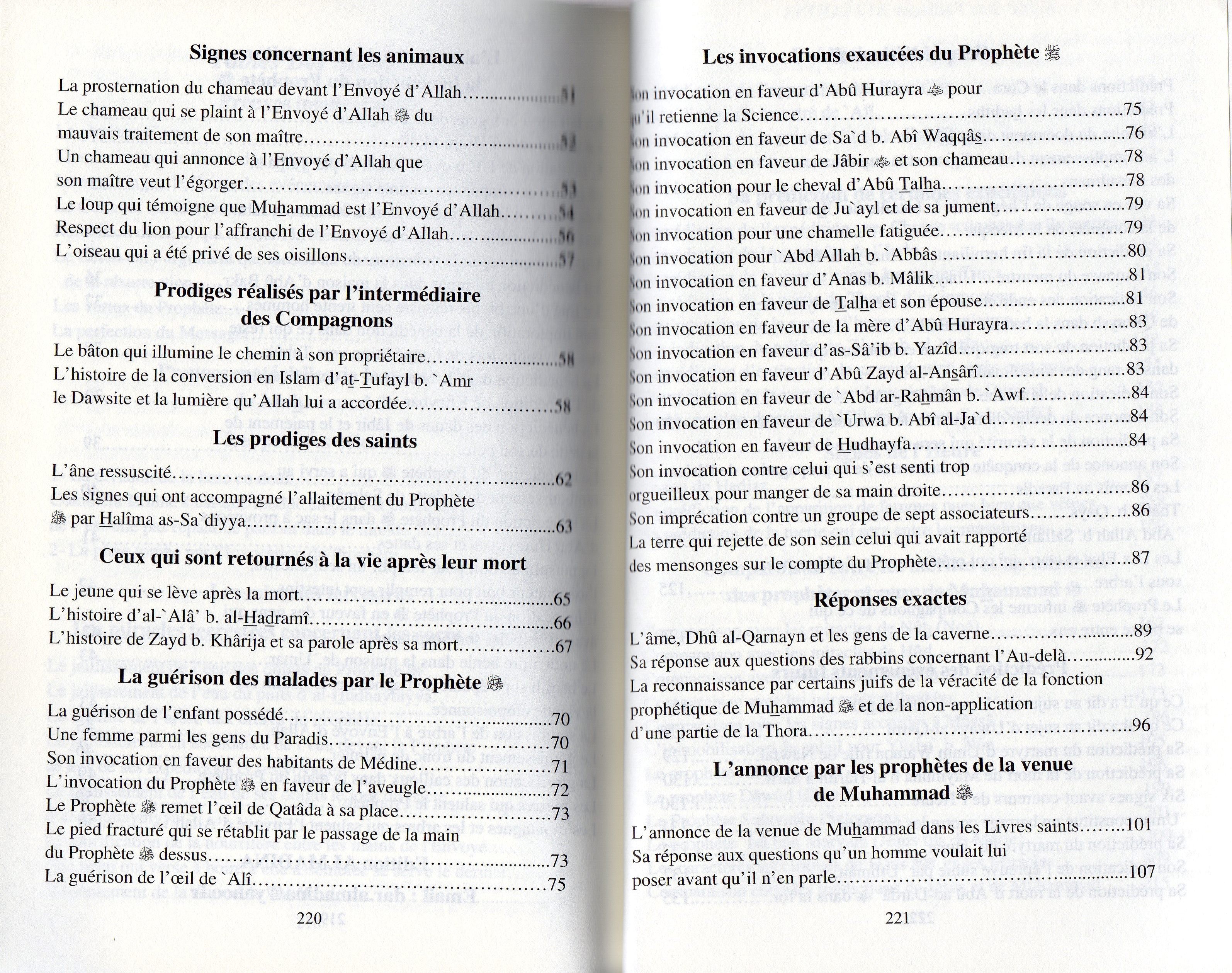 les miracles du prophete