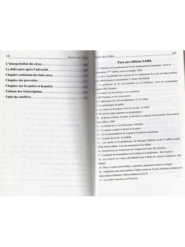 L'HISTOIRE DES CALIFES