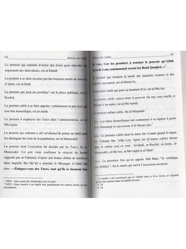 L'HISTOIRE DES CALIFES