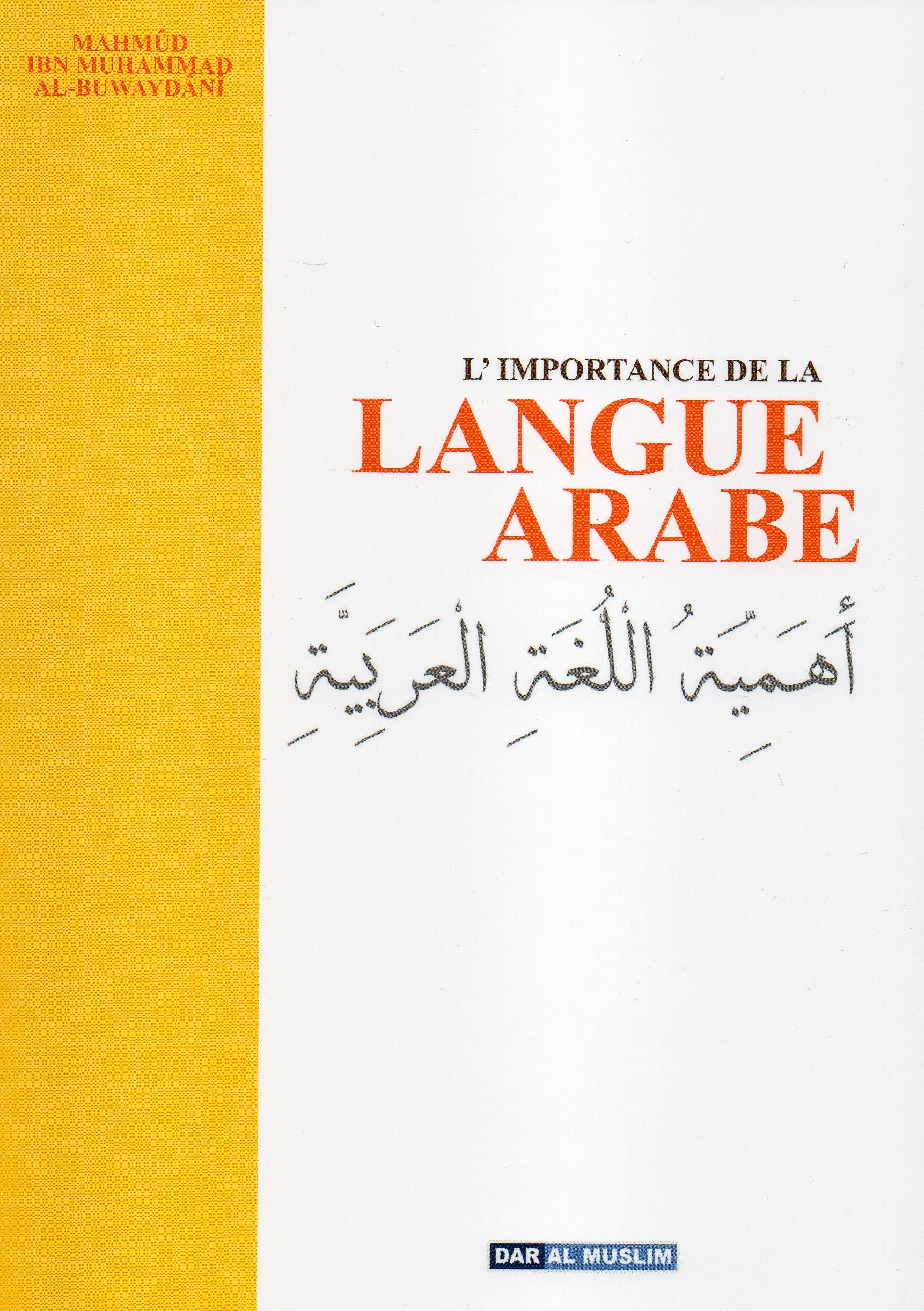 L'IMPORTANCE DE LA LANGUE ARABE