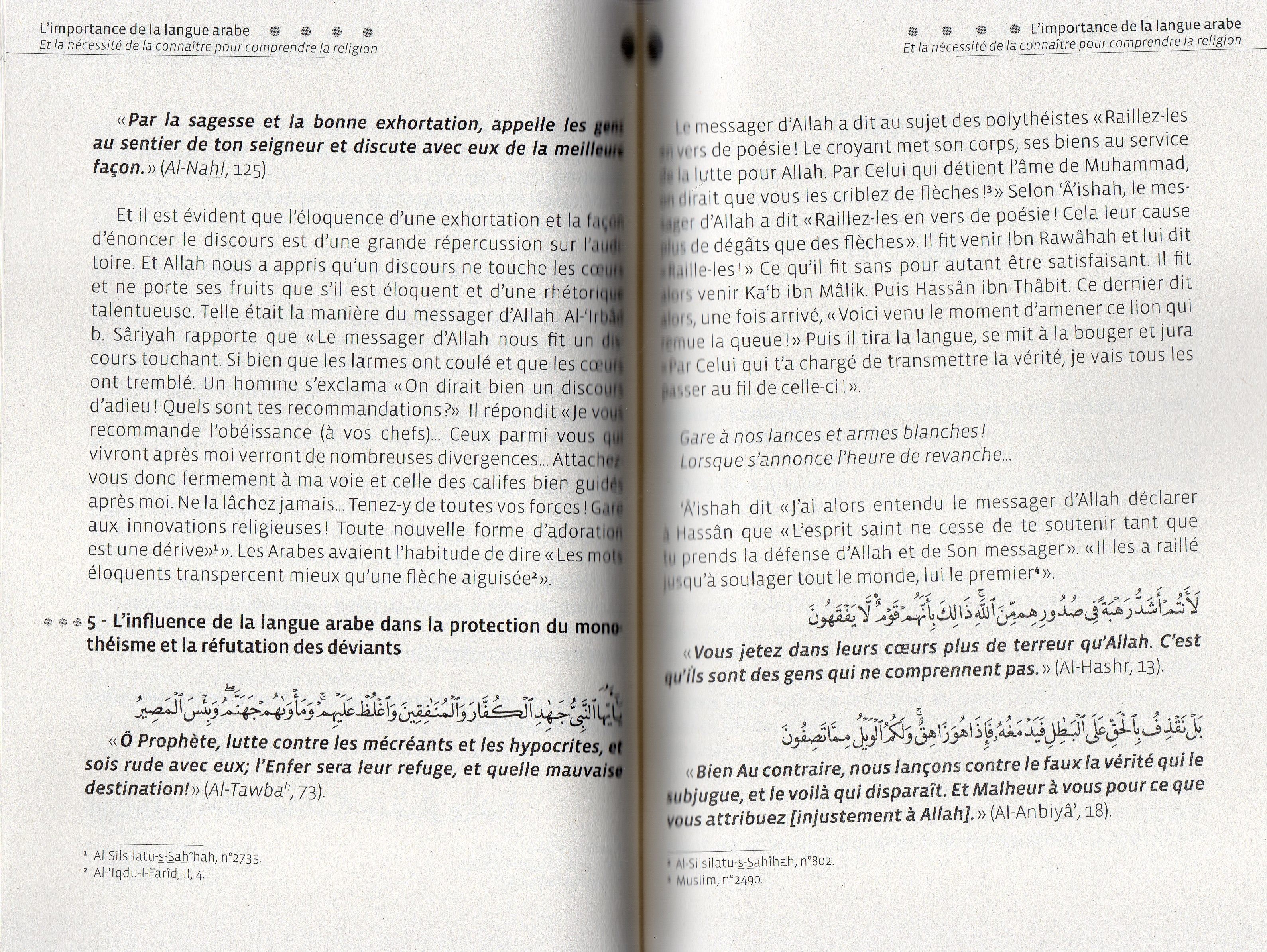 L'IMPORTANCE DE LA LANGUE ARABE