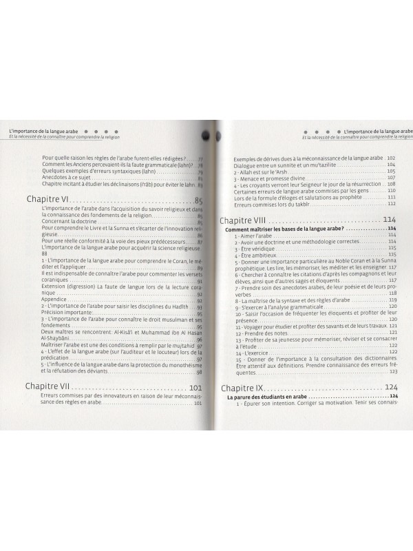 L'IMPORTANCE DE LA LANGUE ARABE