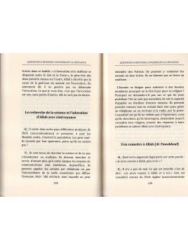 QUESTIONS ET REPONSES CONCERNANT LA CROYANCE