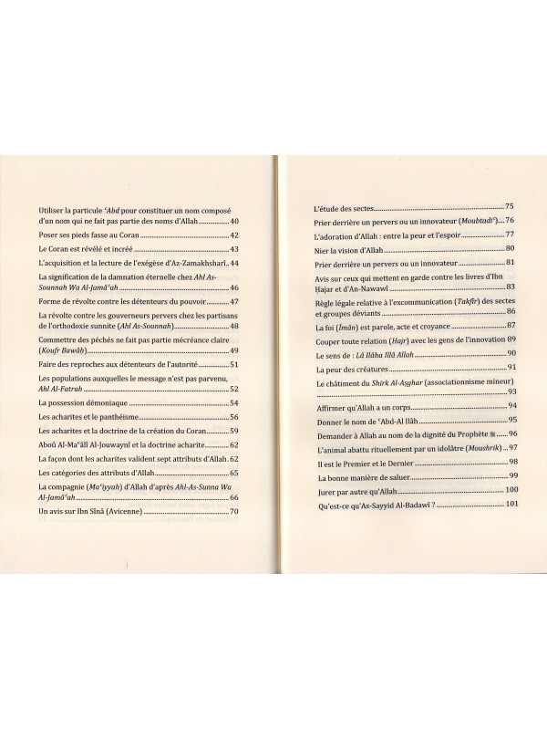 QUESTIONS ET REPONSES CONCERNANT LA CROYANCE