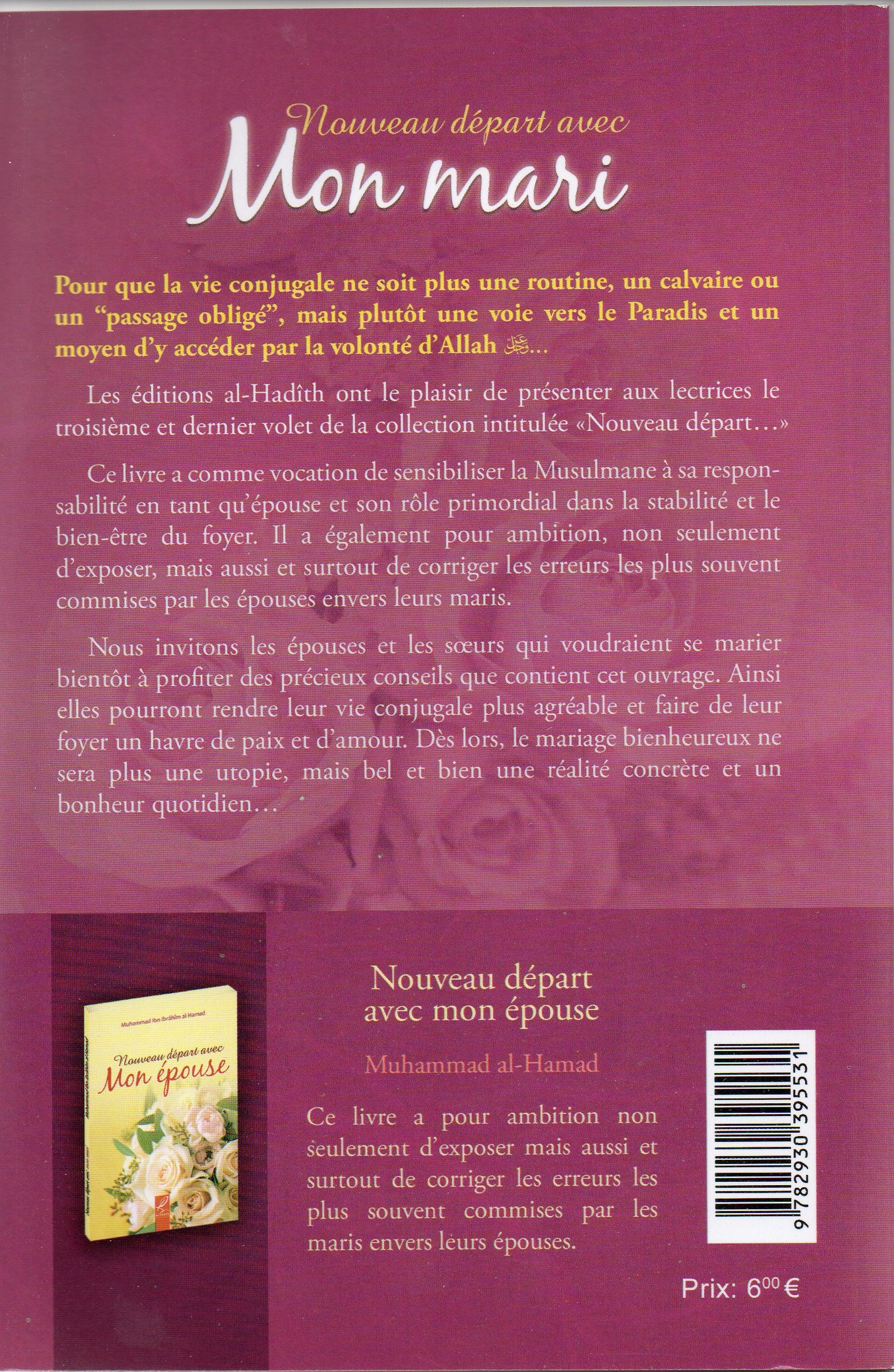 Nouveau départ avec mon Mari