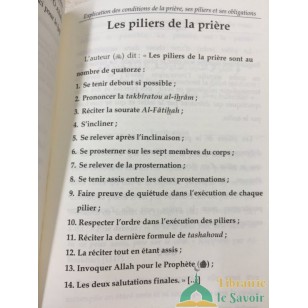 Explication des conditions de la prière ses piliers et ses obligations 