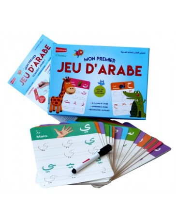 Mon premier jeu d'arabe (avec feutre effaçable) - لعبتي الأولى لتعلم العربية