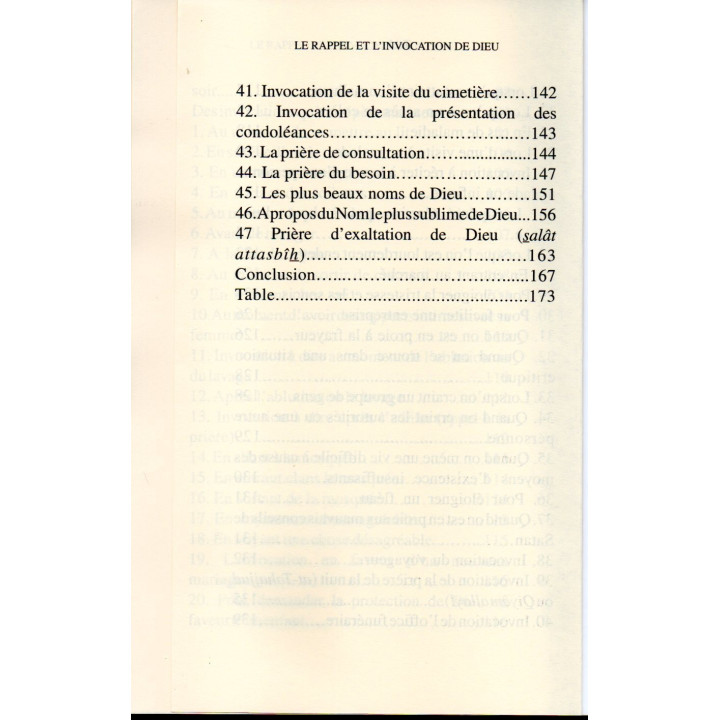 Le rappel et l'invocation de Dieu Sâdiq Charaf