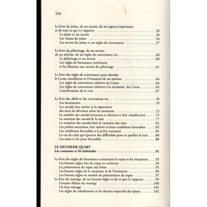 Revivification de la Spiritualité musulmane Ibn Qudâma