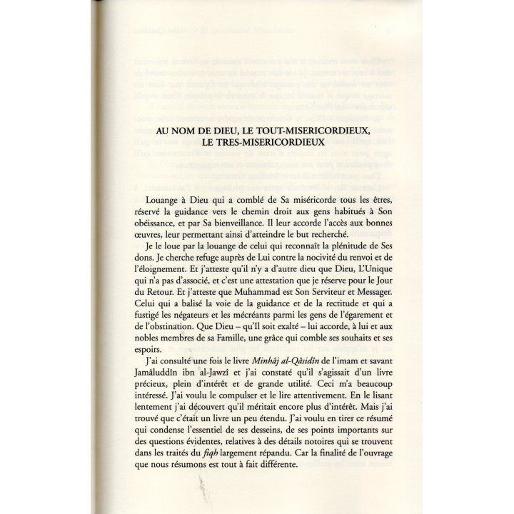 Revivification de la Spiritualité musulmane Ibn Qudâma