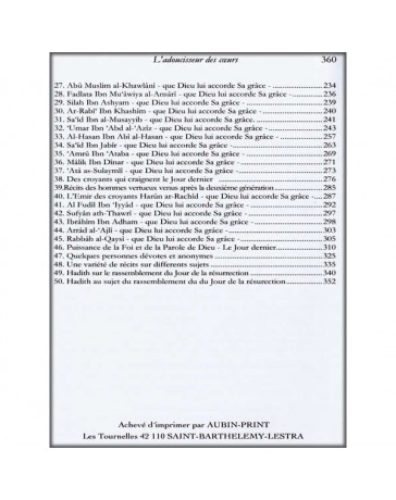 L'adoucisseur des Coeurs Ibn Qudama Al Maqdissi