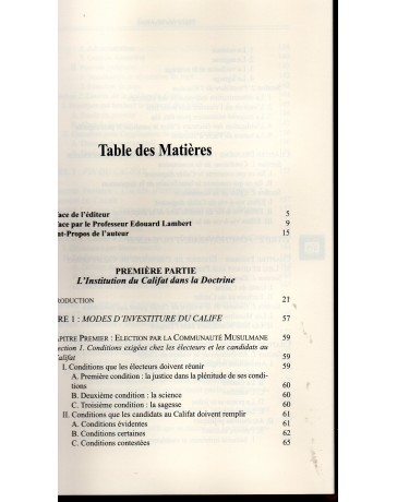 Les Principes Du Gouvernement En Islam Le Califat et Son évolution AS-SANHOURI