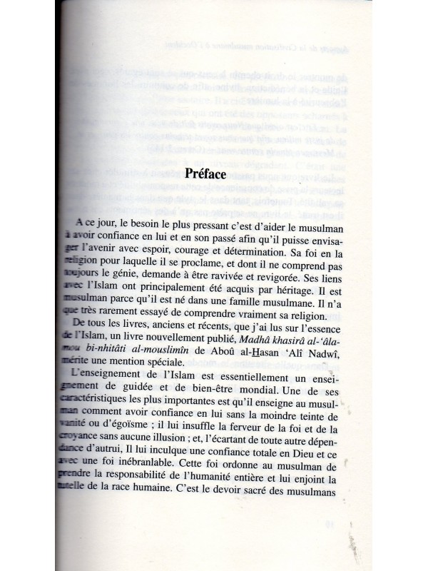 Apports de la Civilisation Musulmane à l'Occident Abou Al-Hassan 'Ali Nadwi