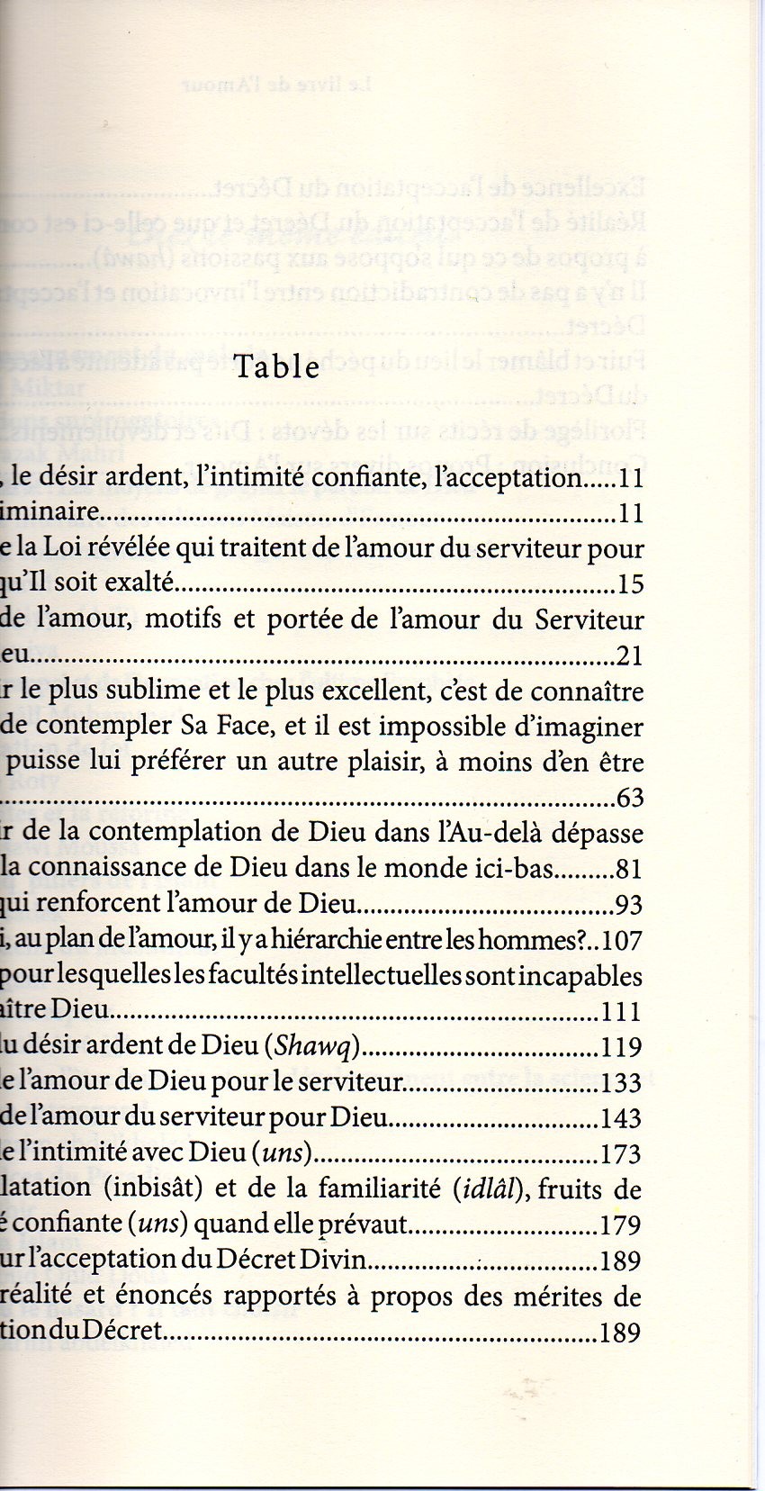 Le Livre de l'Amour AL-GHAZALI