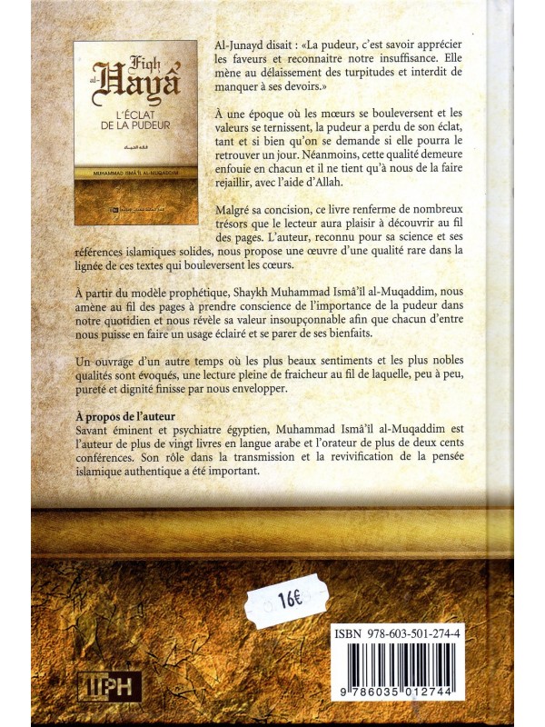 Fiqh al-Haya' L'éclat de la pudeur MUHAMMAD ISMA'IL AL-MUQADDIM