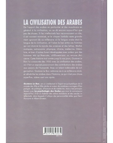 La civilisation des arabes GUSTAVE LE BON