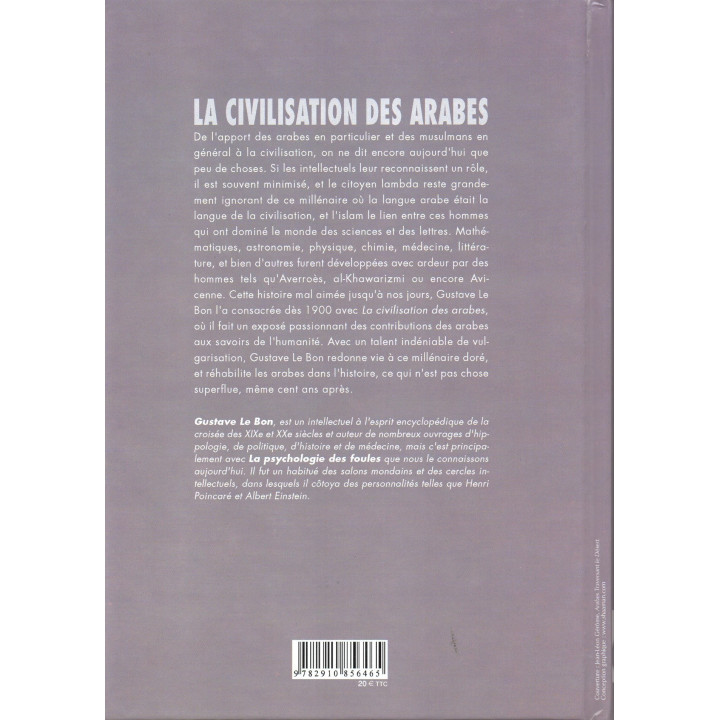 La civilisation des arabes GUSTAVE LE BON