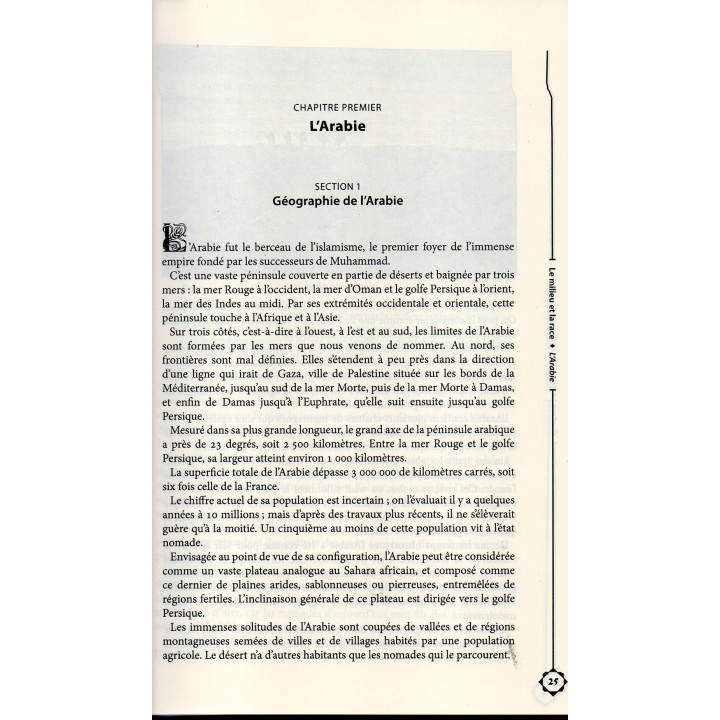 La civilisation des arabes GUSTAVE LE BON