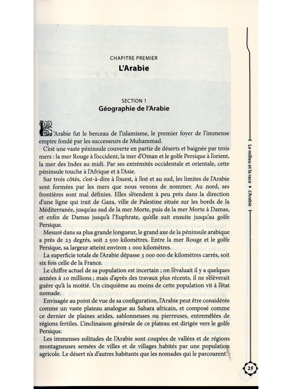 La civilisation des arabes GUSTAVE LE BON