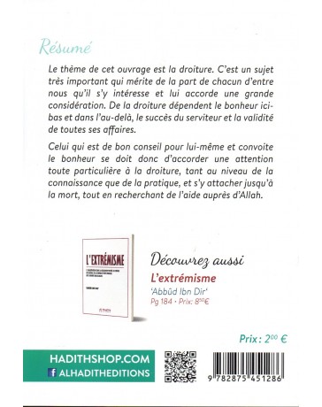 10 Règles dans la droiture ABD RAZZAQ AL BADR