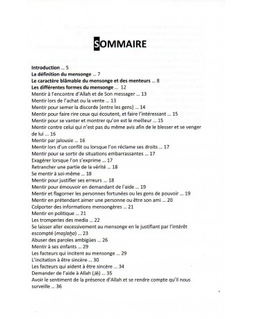 LE MENSONGE ASPECTS ET REMEDES  CHEIKH MUHAMMAD IBN IBRAHIM AL-HAMAD