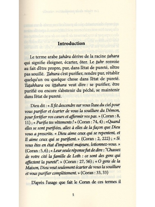 Les règles de la purification rituelle Sayyid SABIQ