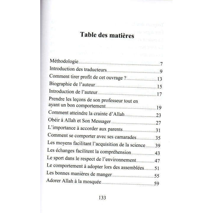 Les Conseils du Professeur Muhammad Shakir